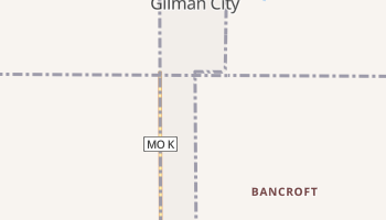 Gilman City, Missouri map