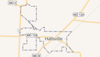 Hallsville, Missouri map