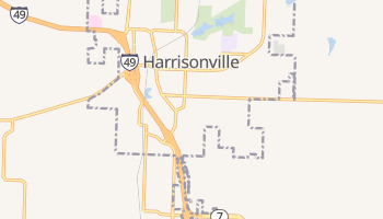 Harrisonville, Missouri map