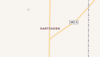 Hartshorn, Missouri map