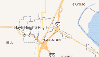 Hayti, Missouri map