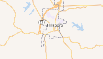 Hillsboro, Missouri map