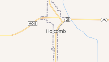 Holcomb, Missouri map