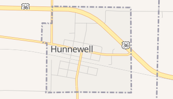 Hunnewell, Missouri map