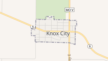 Knox City, Missouri map