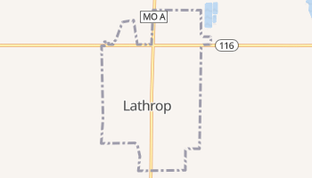 Lathrop, Missouri map