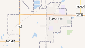 Lawson, Missouri map