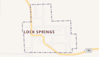 Lock Springs, Missouri map
