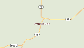 Lynchburg, Missouri map