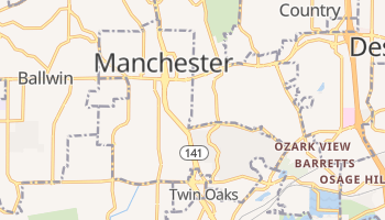 Manchester, Missouri map