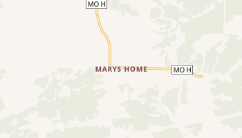 Marys Home, Missouri map