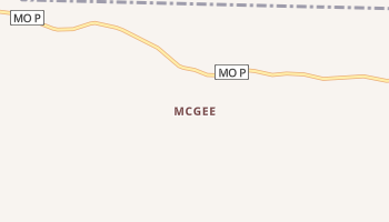 McGee, Missouri map