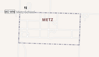 Metz, Missouri map