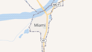 Miami, Missouri map