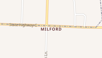 Milford, Missouri map