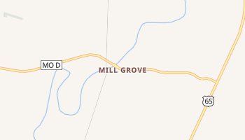 Mill Grove, Missouri map