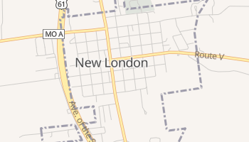 New London, Missouri map