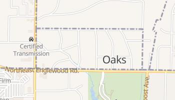 Oaks, Missouri map