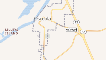 Osceola, Missouri map