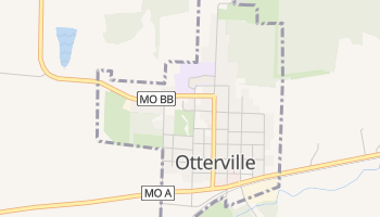 Otterville, Missouri map