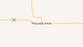 Philadelphia, Missouri map