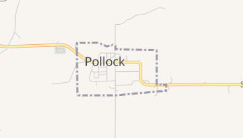 Pollock, Missouri map