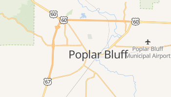 Poplar Bluff, Missouri map