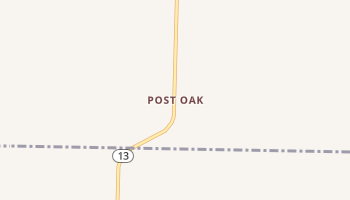 Post Oak, Missouri map