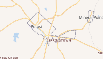 Potosi, Missouri map