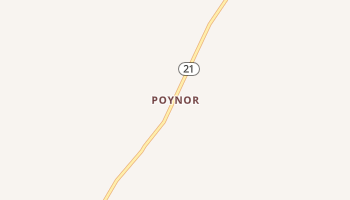 Poynor, Missouri map