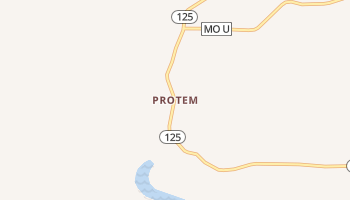 Protem, Missouri map