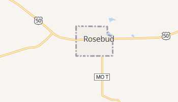 Rosebud, Missouri map