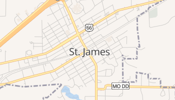Saint James, Missouri map