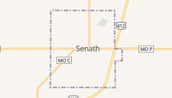 Senath, Missouri map