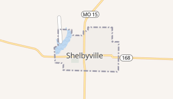 Shelbyville, Missouri map