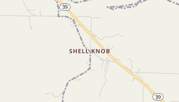 Shell Knob, Missouri map