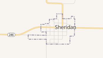 Sheridan, Missouri map