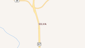 Silva, Missouri map