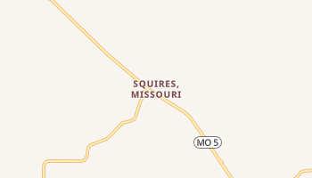 Squires, Missouri map