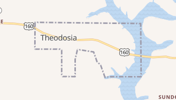 Theodosia, Missouri map