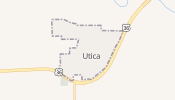 Utica, Missouri map
