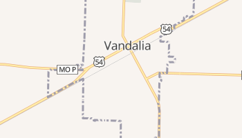 Vandalia, Missouri map