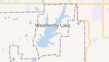Weatherby Lake, Missouri map