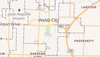 Webb City, Missouri map