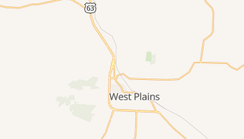 West Plains, Missouri map