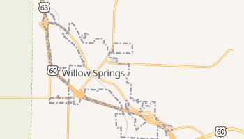 Willow Springs, Missouri map