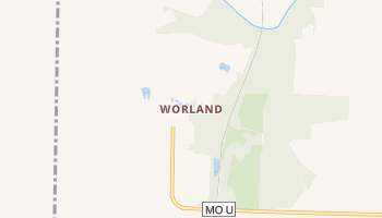 Worland, Missouri map