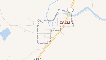 Zalma, Missouri map