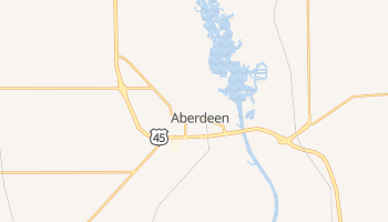 Aberdeen, Mississippi map