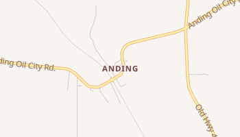 Anding, Mississippi map